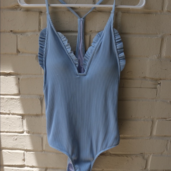 Cupshe Other - Cupshe Blue Once Piece Swimsuit